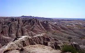 Erosión en los Badlands