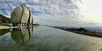 vista del Templo desde espejo de agua