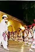 Danza Jarana, Plaza Santa Lucía, Mérida, Yucatán, México, 1987.