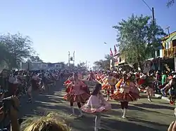 Bailarines en la Fiesta de La Tirana, principal celebración religiosa del norte del país