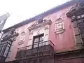 Balconada de la planta noble del palacio