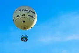 El globo «Air de Paris» en vuelo.