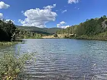 El río Gallo en la Balsa de la Toba. Orihuela del Tremedal. Teruel. España