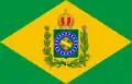 Primera bandera del Imperio del Brasil, del 1 de diciembre de 1822 a 1853 (con 19 estrellas)