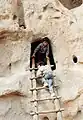 Bandelier nacional monumento, Nuevo México : hábitat anasazi