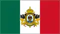 Bandera nacional del Segundo Imperio Mexicano (1864-1867)