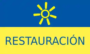 Bandera de Restauración Nacional.