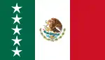 (4:7)Bandera de honor para el presidente de México en la Armada de México.