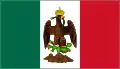 México (1823-1824 como nacional en el Primer Imperio Mexicano y como bandera de guerra en el Segundo Imperio Mexicano 1864-1867)