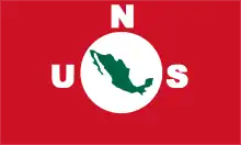 Bandera de la Union Nacional Sinarquista de México