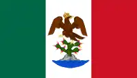 Bandera del Primer Imperio Mexicano 1821-1823