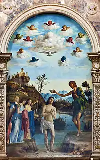 Cima da Conegliano, El bautismo de Cristo.