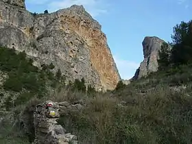 Barranc del Cint, perteneciente a la Sierra Mariola