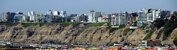 Vista de Barranco desde el litoral