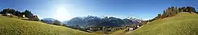 Vista panorámica de la montaña Bartholomäberg - Montafon