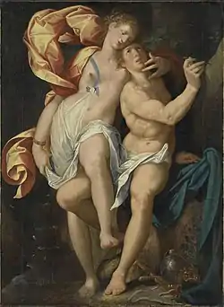 Angélica y Medor, de Bartholomeus Spranger, ca. 1600.