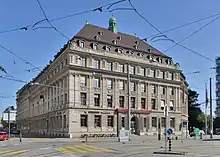 Wikicommons image of Basel Stock Exchange building