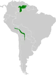 Distribución de M. bivittata