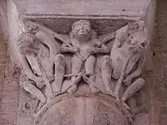 Capitell figurativo de la basílica de San Sernín de Toulouse