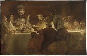 Rembrandt, El juramento de los Bátavos