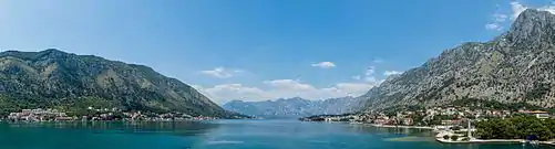 Panorámica de la Bahía de Kotor.