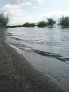 Playa "Ribarsko Selo" en Oteševo, Macedonia del Norte.