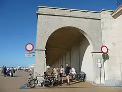 La ruta ciclista en Ostende