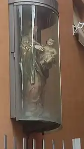 Imagen de la Virgen al comienzo de la belana de Portalapea