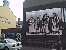 Un mural en Belfast dedicado al Cumann na mBan