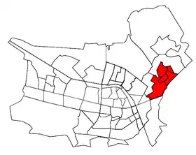 Situación de Berkel-Enschot en la ciudad Tilburg