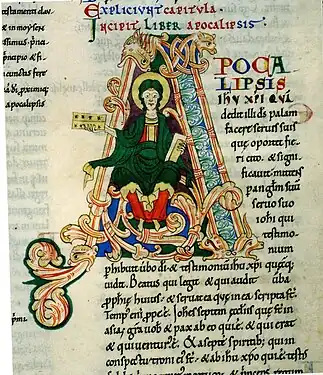 Capital de la biblia de Guillaume de Saint-Calais