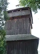 Torre de madera, campanario.