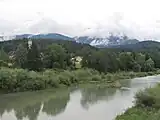 El rio Drava (Rosegg al fondo)