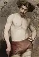 Retrato de hombre medio desnudo, 1885. Museo Nacional de Varsovia