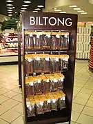 Exhibidor de Biltong en Johannesburgo