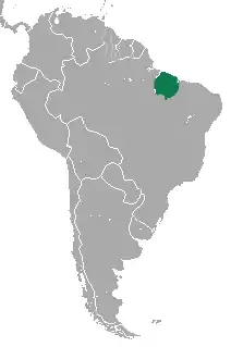 Distribución del sakí negro