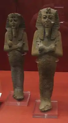 Little figurines of mummy.