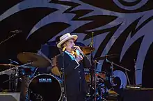 Bob Dylan en concierto, en el Finsbury Park de Londres, el 18 de junio de 2011.