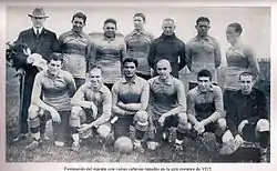 Equipo de Boca Juniors en 1925, campeón del torneo