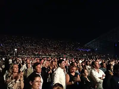 The crowd at Bocelli's Concert in du Arena, Abu Dhabi, UAE in 2013