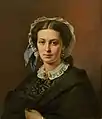 Retrato de Nadezhda Bogoliubova por Vasili Vereshchaguin (c. 1860)