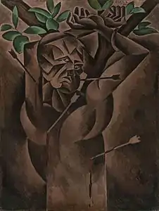 Bohumil Kubišta, 1912, Saint Sebastian, Galería Nacional de Praga