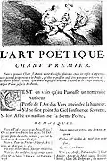 L'art poëtique, de Nicolas Boileau.