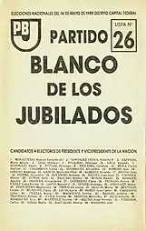 Partido Blanco de los Jubilados