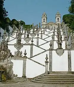 Escalinatas del santuario de Bom Jesus do Monte, cerca de Braga.