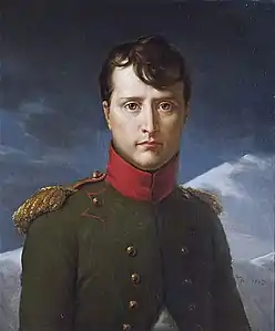 Retrato del emperador francés Napoleón I pintado por Horace Vernet.