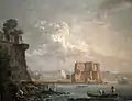 Castel dell'Ovo en Nápoles, 1788 (Museo de Arte de Honolulu)