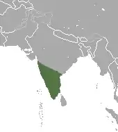 Distribución del macaco de Madras