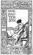 Ex libris para Jane Patterson (1890)