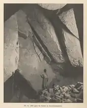 Fotografía de bloques de piedra caliza.